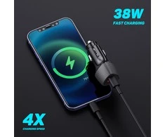 Tellur FCC10 car charger 38W, 6A (PD20W + QC3.0) juodas