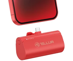Tellur PD202 išorinė baterija 5000mAh, raudona