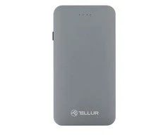 Tellur Power Bank QC 3.0 Fast Charge, 5000mAh, 3in1 pilka