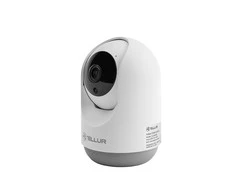 „Tellur“ išmanioji „WiFi“ vidaus kamera, su horizontalia ir vertikalia jungtimi, 3 MP, „UltraHD“, automatinis sekimas, PTZ, „Baltas“