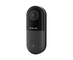 „Tellur“ vaizdo durų skambutis su WiFi, 1080P, PIR, laidinis, juodas