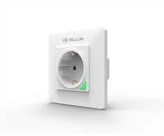 Sieninis šviestuvas Tellur WiFi Wall Plug, 3000W, 16A, baltas