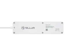 „Tellur WiFi“ maitinimo juosta, 3 lizdai, 4 * USB 4A, 2200 W, 10 A, 1,8 m
