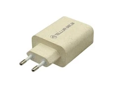 Tellur Žalias 38W dual port charger Type-C PD20W + USB QC3.0, cream