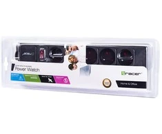 TRACER PowerGear 1,5 m Juodas 5 lizdų maitinimo juostelė