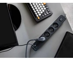 Tracer Power Line+ 1,5 m 4 USB lizdai PD18W grafito