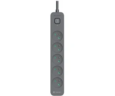 Tracer 47813 Super Line+ Graphite 1.5m (5 outlets )