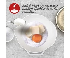 Virtuvinės svarstyklės Salter 1024 WHDR14EU16 Digital Kitchen Scale &amp; Dual Pour Bowl - Baltas