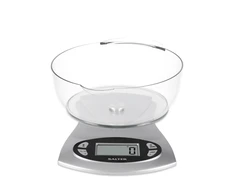 Virtuvinės svarstyklės Salter 1069 SVDR 5KG elektroninės virtuvės svarstyklės – sidabrinės