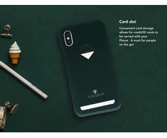 Dėklas VixFox kortelės lizdo nugarėlė, skirta Iphone X/XS miško žalia spalva