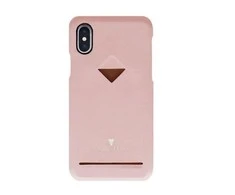 Dėklas VixFox kortelės lizdo nugarėlė, skirta iPhone XSMAX, rožinė
