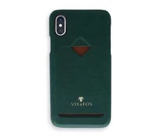 Dėklas VixFox kortelės lizdo nugarėlė, skirta iPhone XSMAX miško žaliam