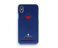 Dėklas VixFox kortelės lizdo nugarėlė, skirta iPhone XSMAX tamsiai mėlynai