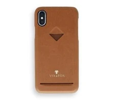 Dėklas VixFox kortelės lizdo nugarėlė Samsung S9 karamelės rudos spalvos