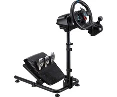 White shark Baltas Shark Baltas Shark CONQUEROR-2 Foldable Racing Steering Wheel Stand With Gear Shifter Mount