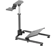 White shark Baltas Shark Baltas Shark CONQUEROR-2 Foldable Racing Steering Wheel Stand With Gear Shifter Mount