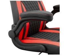 Žaidimų kėdė White Shark Dervish Gaming Chair, Juoda-raudona