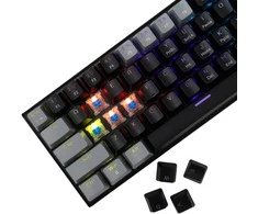 Klaviatūra White Shark Mėlyna Baltas Shark Wakizashi-2 juodas-pilkas US mėlynas switch