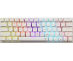 Klaviatūra White Shark Mėlyna Baltas Shark Wakizashi-2 baltas US mėlynas switch