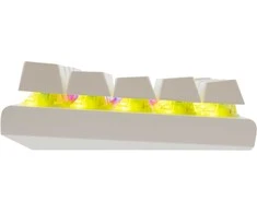 Klaviatūra White Shark Mėlyna Baltas Shark Wakizashi-2 baltas US mėlynas switch