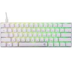 White Shark Baltas Shark Baltas Shark žaidimų mechaninė klaviatūra SHINOBI 2 , US išdėstymas, Brown switch, Baltas (GK-004231)