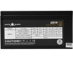 White shark Baltas Shark Baltas Shark GPSU-B600S Colonel-3 600W 80+ Bronze FullModular