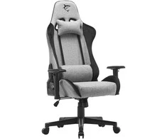 White shark Baltas Shark Baltas Shark IMOLA Gaming Chair Juodas/Pilkas