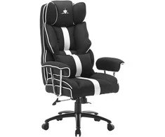 White shark Baltas Shark Baltas Shark LE MANS Gaming Chair juodas/baltas