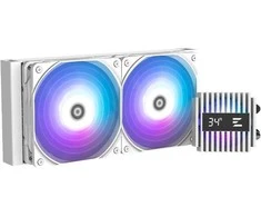 Zalman ALPHA2 A24 Baltas kompiuterio aušinimo sistema procesoriui „viskas viename“ skysčio aušintuvas, 12 cm, baltas
