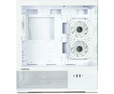 Zalman CHRONIX V2, ATX Mid Tower PC Case, 3 x 120mm ARGB Fans, Baltas