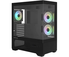 Zalman CHRONIX V2, ATX Mid Tower PC Case, 3 x 120mm ARGB Fans, Juodas