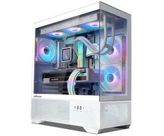 Zalman CHRONIX V2 ATX vidurinio bokšto kompiuterio korpusas, baltas