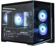 Zalman D30, mATX Mini Tower PC Case, 3 x 120mm ARGB Fans, Juodas