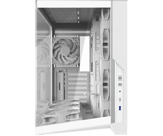 Zalman D40, ATX Mid Tower PC Case, 7 x 120mm ARGB Fans, Baltas
