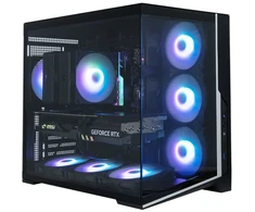 Zalman D40, ATX Mid Tower PC Case, 7 x 120mm ARGB Fans, Juodas