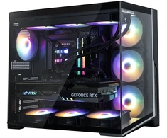 Zalman D40F, ATX Mid Tower PC Case, 7 x 120mm FRGB Fans, Juodas