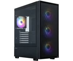 Zalman S6, ATX Mid Tower PC Case, 3 x 140mm FRGB Fans, 1 x 120mm FRGB Fans, Juodas