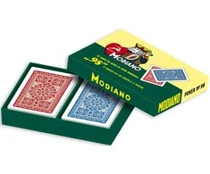 ''98'' Pokerio Kortų 2 Kaladžių Rinkinys Modiano Limituodo Leidimo Dėžutėje (Raudonos Ir Mėlynos)
