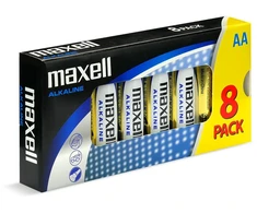 AA Baterijos - Maxell LR6 8 Vnt.