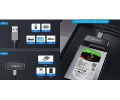 2.5” SATA - USB3.0 adapteris ORICO UTS3-3A su 1m kabeliu