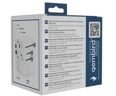 „Gembird“ universalus kelioninis maitinimo adapteris, 70 W | TPA-2A3C70-01-W