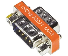 Adapteris - Lindy Mini DE-9 M/M Lyties Keitiklis