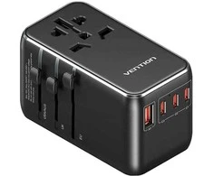 Adapteriai su „Vention“ 100 W įkrovikliu, 1xUSB-A, 3xUSB-C