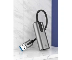 „Vention“ USB 3.0-A į gigabito eterneto adapteris, pilkas, 0,15 m, aliuminio lydinio tipas