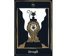 AGM Golden Juodas Cat Tarot Kortos