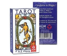 AGM Tarot De Ae Waite Standard Mėlyna Edition In Spanish Kortos