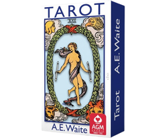 AGM Tarot Kortų Rinkinys - A.E. Waite Mėlyna Leidimo 78 Kortos 5.7 x 8.9 cm Pagaminta Vokietijoje