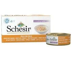 SCHESIR vištiena filė su moliūgu sultinyje - šlapias kačių maistas - 6x50g