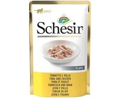 Agras Pet Foods Drėgnas Kačių Maistas - SCHESIR Tunas Su Vištiena 85g Be Glitimo