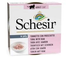 Agras Pet Foods Drėgnas Kačių Maistas - Schesir Želė Su Tunu Ir Kumpiu 85 g